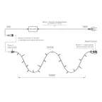 Светодиодная гирлянда ARD-STRING-CLASSIC-10000-CLEAR-100LED-FLASH Gold (230V, 7W) (Ardecoled, IP65) | 025820 | Arlight