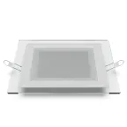 Светильник светодиодный квадратный с декоративным стеклом,160х160х30, O118x118 12W 3000K, 900 лм | 948111112 | Gauss