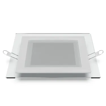 Светильник светодиодный квадратный с декоративным стеклом,160х160х30, O118x118 12W 3000K, 900 лм | 948111112 | Gauss