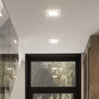 Светильник светодиодный встраиваемый квадратный с декоративным стеклом 12W 4000K 1/40 | 948111212 | Gauss