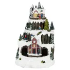 Фигура светодиодная новогодняя  EFIS-S07 композиция Рождество музыка теплый белый свет 3*АА 25*23*34 см | Б0060485 | ЭРА