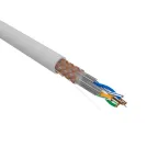 Кабель витая пара, S/FTP, CAT 6A, ZH нг(А)-HF, 4х2х0,575мм, 23AWG, INDOOR, SOLID, серый, 305м REXANT PRO | 02-0325 | REXANT