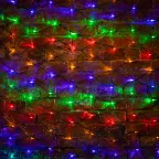 Гирлянда "Сеть" 2х1,5м, черный ПВХ, 240 LED Мультиколор | 215-029 | NEON-NIGHT