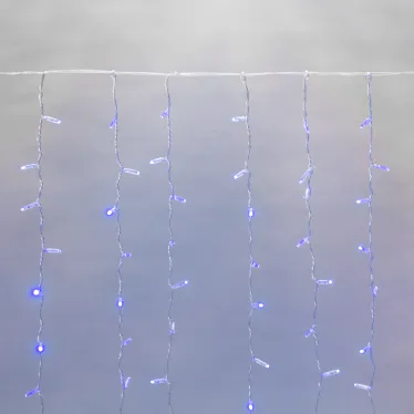 Гирлянда "Светодиодный Дождь" 2х3м, постоянное свечение, прозрачный провод, 230 В, диоды СИНИЕ, 448 LED | 235-153-6 | NEON-NIGHT