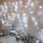 Гирлянда светодиодная "Бахрома" 3*0,8 м 200 LED БЕЛЫЕ, прозрачный ПВХ | 255-065 | NEON-NIGHT