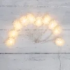 Гирлянда светодиодная Шишки 1,5 м, 10 LED, прозрачный ПВХ, цвет свечения теплый белый, 2 х АА (батарейки не в комплекте) | 303-098 | NEON-NIGHT