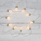 Гирлянда светодиодная Лампочки 10 LED, 1.5 м, прозрачный ПВХ, теплый белый цвет свечения, 2 х АА (батарейки не в комплекте) | 304-015 | NEON-NIGHT