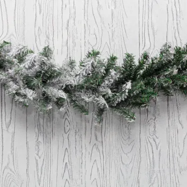 Заснеженный еловый шлейф 2.7 м, Ø 26 см, ПВХ | 307-122 | NEON-NIGHT