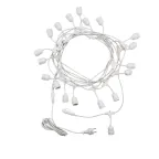 Белт-Лайт 10 м, белый каучук, шаг 50 см, 20 подвесных патронов, IP44 | 331-336 | NEON-NIGHT