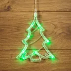 Фигура светодиодная "Елочка" на присоске с подвесом, цвет зеленый | 501-017 | NEON-NIGHT