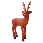 Акриловая светодиодная фигура "Бурый олень " 100 см, 380 светодиодов, IP 44, понижающий трансформатор в комплекте, | 513-305 | NEON-NIGHT