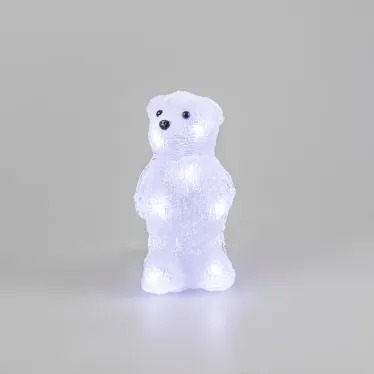 Акриловая светодиодная фигура "Медвежонок" 12х22х13 см, 4,5 В, 3 батарейки AAA (не входят в комплект), 10 светодиодов, | 513-311 | NEON-NIGHT