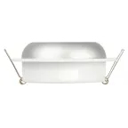 Встраиваемый светильник под лампу GX53  KL111 WH/SL белый/серебро матовый  | Б0061539 | ЭРА