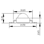 Мощный светодиод ARPL-3W-BCX45 Warm White | 020957 | Arlight