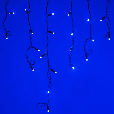 Светодиодная гирлянда ARD-EDGE-CLASSIC-2400x600-BLACK-88LED-STD BLUE (230V, 6W) | 026009 | Arlight