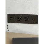 BRITE Рамка 4-ая РУ-4-БрТБ темная бронза | BR-M42-K45 | IEK