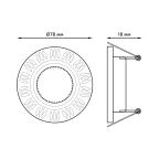 Светильник точечный встраиваемый Aluminium AL017 Круг. Золото/Хром, Gu5.3 | AL017 | Gauss