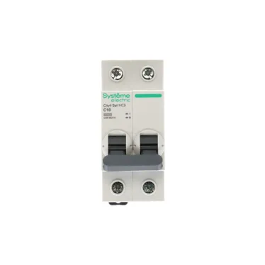 Выключатель автоматический двухполюсный (АВ) С 10А 2P 6kA 230В City9 Set