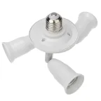 Разветвитель цокольный Е27-3хЕ27 (поворотный цоколь) белый | 11-8863 | Rexant