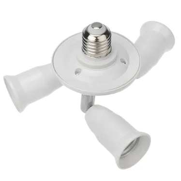 Разветвитель цокольный Е27-3хЕ27 (поворотный цоколь) белый | 11-8863 | Rexant