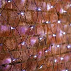 Гирлянда "Сеть" 2,5х2,5м, черный ПВХ, 432 LED Белые | 215-031 | NEON-NIGHT