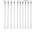 Гирлянда Тающие сосульки 24 В, комплект 10 шт. х 50 см, шаг 100 см, 600 LED, белый, соединяются | 256-426 | NEON-NIGHT