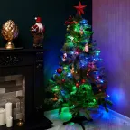 Гирлянда "Твинкл Лайт" 10 м, темно-зеленый ПВХ, 80 LED, цвет мультиколор | 303-049 | NEON-NIGHT