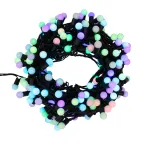 Гирлянда "Мультишарики" Ø17,5мм, 20 м, черный ПВХ, 200 диодов, цвет RGB | 303-509 | NEON-NIGHT