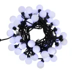 Гирлянда "Мультишарики" Ø38 мм, 10 м, черный ПВХ, 40 диодов, цвет белый | 303-575 | NEON-NIGHT