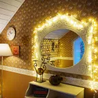 Гирлянда "Мишура LED"  3 м  прозрачный ПВХ, 288 диодов, цвет желтый | 303-601 | NEON-NIGHT