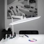 Настольная бестеневая лампа на струбцине , 84 LED, регулятор яркости, белая | 31-0401 | REXANT