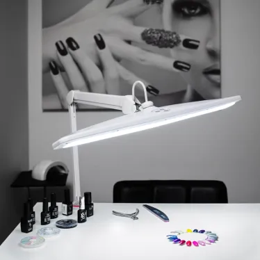Настольная бестеневая лампа на струбцине , 84 LED, регулятор яркости, белая | 31-0401 | REXANT