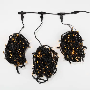 Гирлянда "LED ClipLight" 24V, 3 нити по 20 м, свечение с динамикой, цвет диодов Желтый | 323-301 | NEON-NIGHT