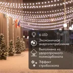 Лампа шар 6 LED для белт-лайта  цвет: Белый Ø45мм матовая колба | 405-145 | NEON-NIGHT