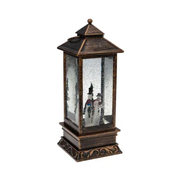 Декоративный фонарь с эффектом снегопада и подсветкой Новый год | 501-161 | NEON-NIGHT