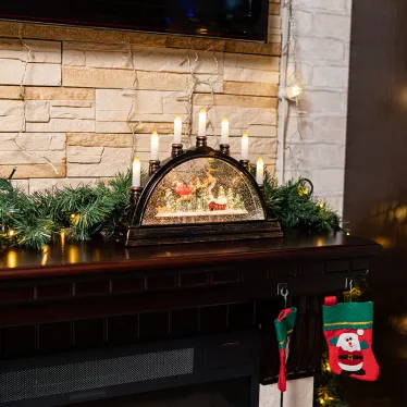 Декоративный светильник Подсвечник с эффектом снегопада | 501-164 | NEON-NIGHT