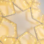 Фигура "Снежинка" цвет ТЕПЛЫЙ БЕЛЫЙ, размер 55*55 см  | 501-324 | NEON-NIGHT