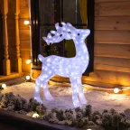 Акриловая светодиодная фигура Олень 50х25х75 см, IP65, понижающий трансформатор в комплекте | 513-280 | NEON-NIGHT