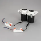 Светильник LTD-PULL-S110x210-2x10W Warm3000 (WH, 24 deg, 230V) (Arlight, IP20 Металл, 5 лет) | 031362 | Arlight