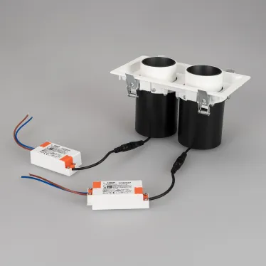 Светильник LTD-PULL-S110x210-2x10W Warm3000 (WH, 24 deg, 230V) (Arlight, IP20 Металл, 5 лет) | 031362 | Arlight