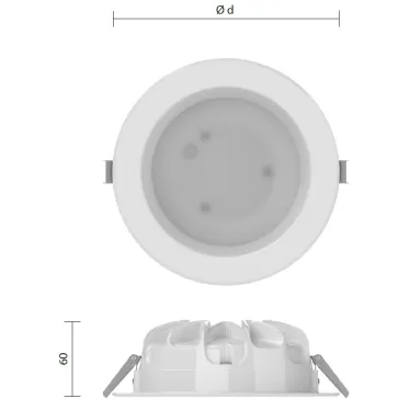 Светильник светодиодный ДВО Термит LED-45 -d245/В/М/3500 45Вт 3500К IP20 матированный | 08288 | GALAD