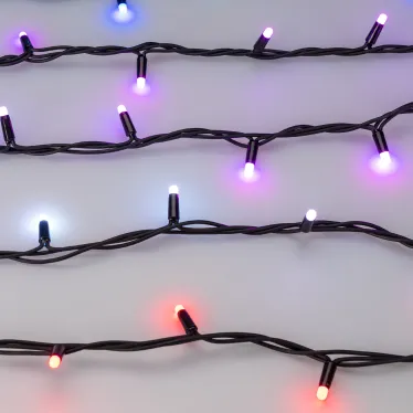 Светодиодная гирлянда ARD-STRING-PRO-10000-BLACK-100LED-MILK-LIVE RGB-DMX (24V, 10W) (Ardecoled, IP65) | 031754 | Arlight