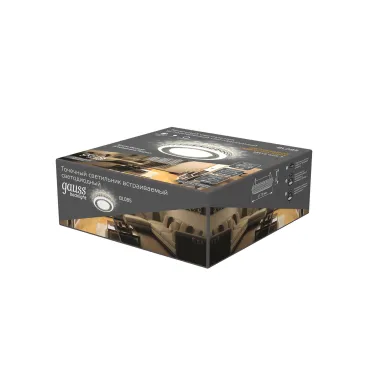 Светильник точечный встраиваемый Backlight BL085 Кругл. Хром/Белый, Gu5.3, 3W, LED 3000K | BL085 | Gauss