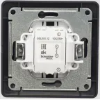 Glossa Шоколад Выключатель 1-клавишный, сх.1, 10АХ (в сборе) | GSL000812 | SE