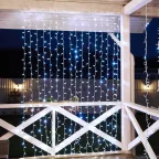 Гирлянда "Светодиодный Дождь" 2х3м, постоянное свечение, белый провод, 230 В, диоды БЕЛЫЕ, 760 LED | 235-135 | NEON-NIGHT