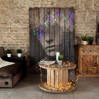 Гирлянда Айсикл (бахрома) светодиодный, 1,8 х 0,5 м, прозрачный провод, 230 В, диоды МУЛЬТИКОЛОР | 255-019 | NEON-NIGHT