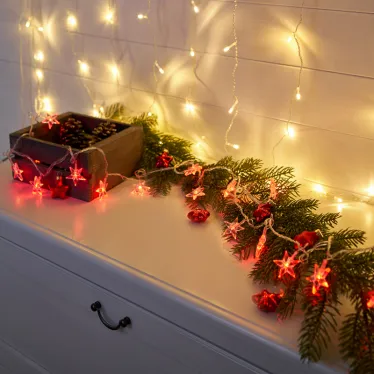 Гирлянда светодиодная "Звездочки" 20 LED КРАСНЫЕ 2,8 метра | 303-034 | NEON-NIGHT