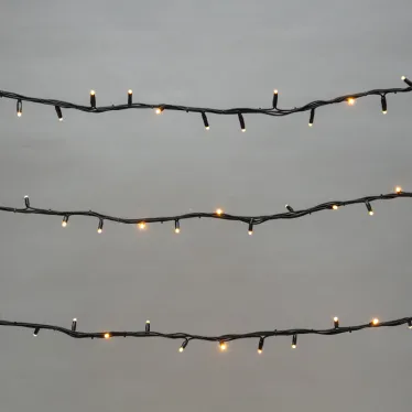 Гирлянда "Твинкл Лайт" 20 м, черный КАУЧУК, 240 диодов, цвет ТЕПЛЫЙ БЕЛЫЙ | 303-326 | NEON-NIGHT