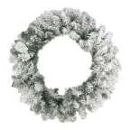 Заснеженный еловый венок Ø 60 см, ПВХ | 307-148 | NEON-NIGHT