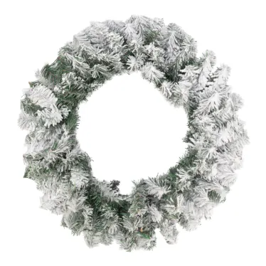 Заснеженный еловый венок Ø 60 см, ПВХ | 307-148 | NEON-NIGHT